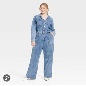 Universal Thread Light Blue Denim Overalls
